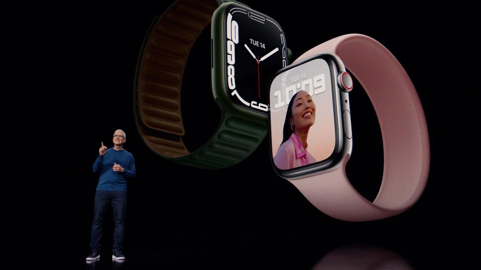 Presentación del reloj Apple Watch Series 7, con la pantalla más grande / Foto: EFE