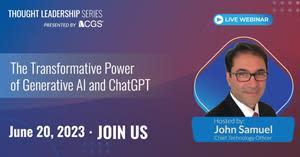 New Webinar!  The Transformative Power of Generative AI and ChatGPT