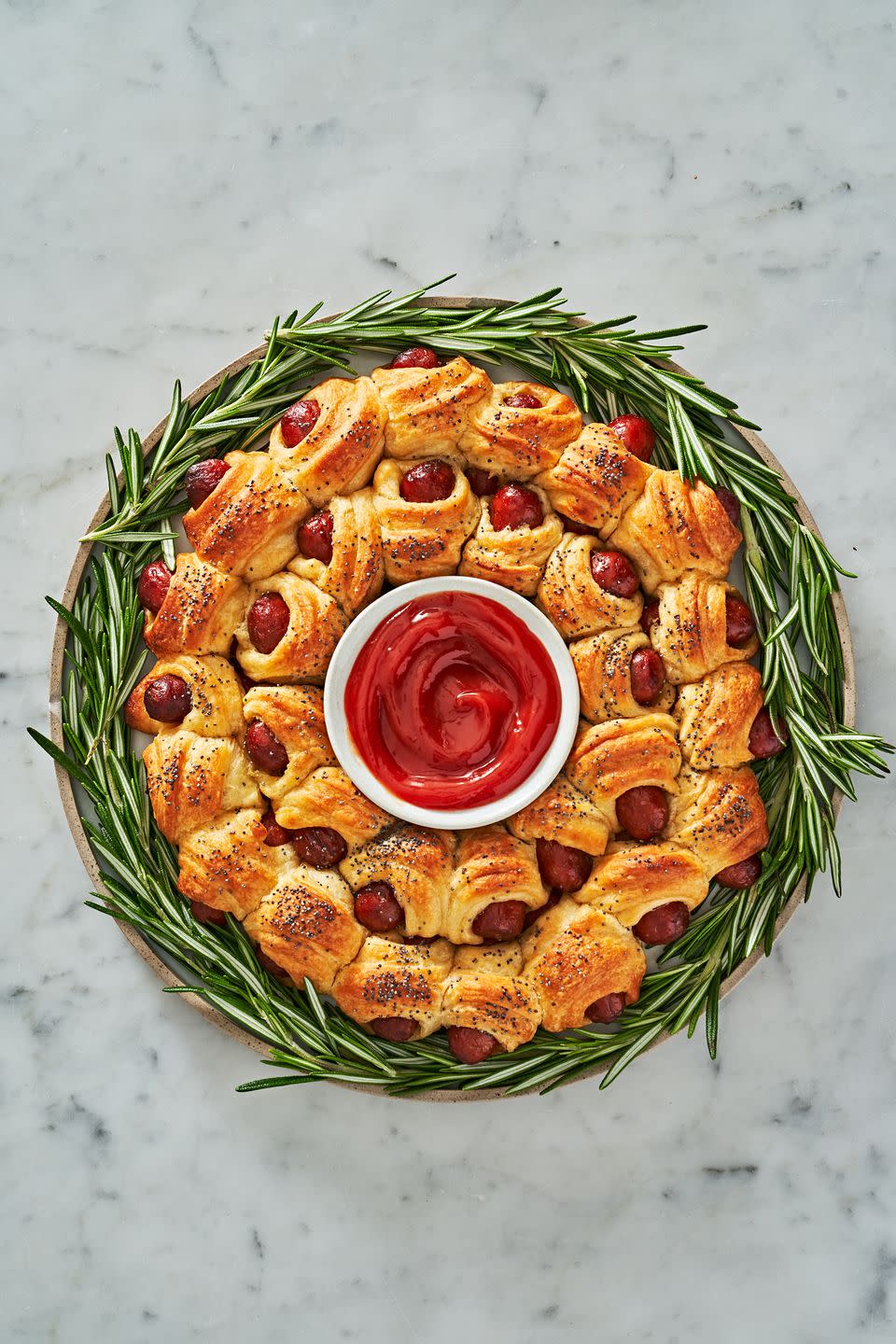 Pigs In A Blanket Wreath