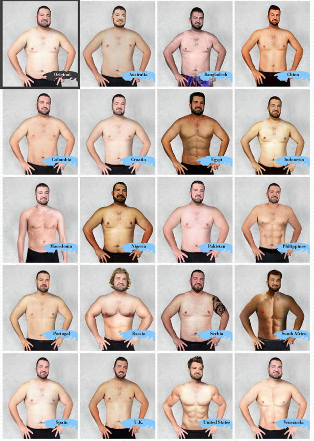 guy body types chart