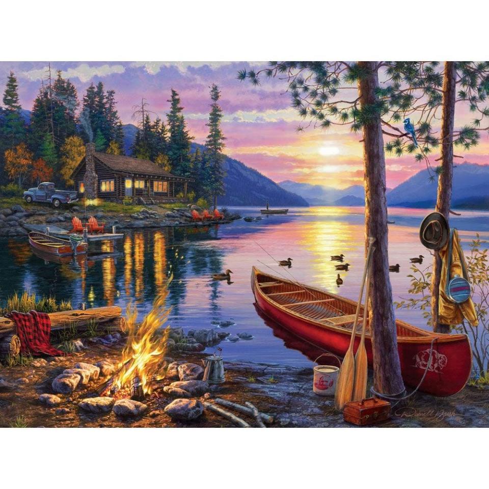 8) 'Canoe Lake' 1000-Piece Jigsaw Puzzle