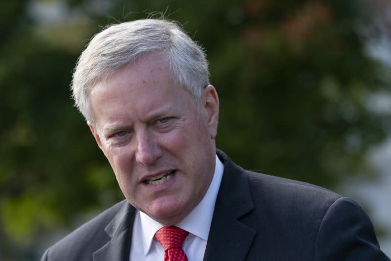 Legal experts say former White House Chief of Staff Mark Meadows and his co-defendants stand to gain leniency and a more favorable jury if their cases went to trial at the federal level. File Photo by Chris Kleponis/UPI