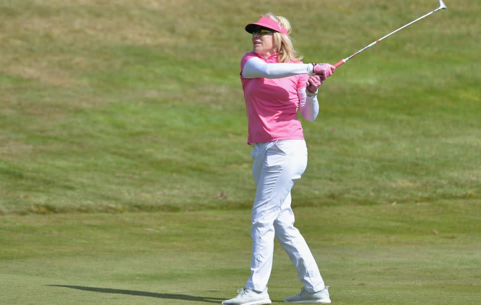 Kerri-Anne is a keen golf player. Source: Getty