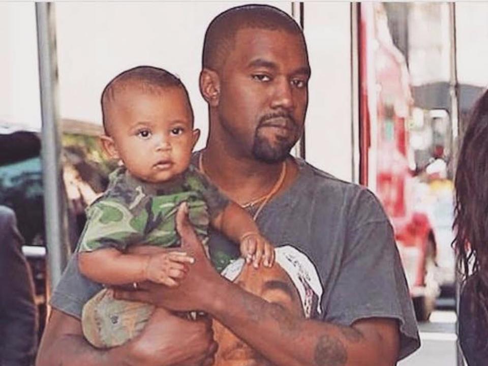 saint kanye kim north west