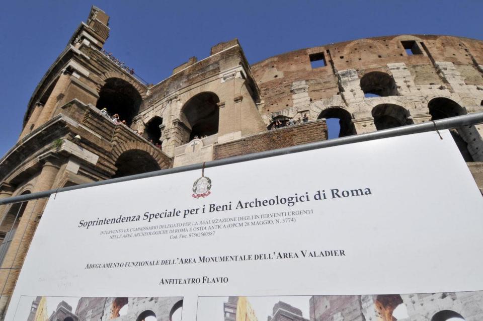 Al via i lavori di recupero del Colosseo