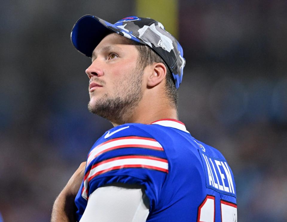 Josh Allen leads the Buffalo Bills, who enter the season as the favourites for the Super Bowl (Getty Images)