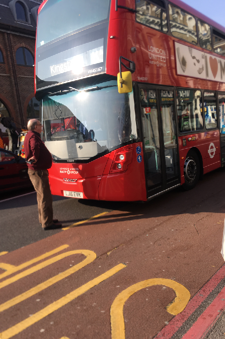 The man brought traffic in the area grinding to a halt (Declan Wyatt)