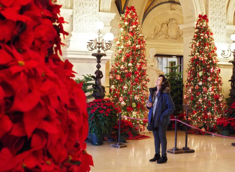 See what Christmas was like in the Gilded Age at the Newport mansions, all decked out for the holidays.