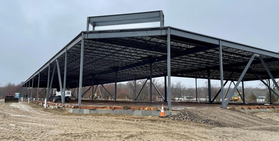 A Dollar General and a Jersey Mike's are coming to this shopping center under construction at the intersection of Route 33 and Colts Neck Road in Howell. Tuesday, Feb. 28, 2023