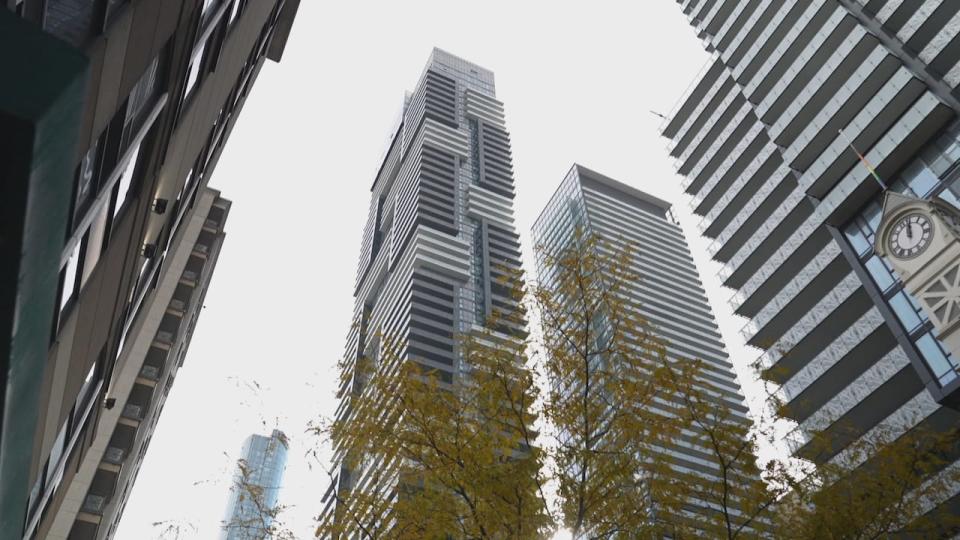 A view of buildings in downtown Toronto on Nov. 6, 2023. (CBC - image credit)