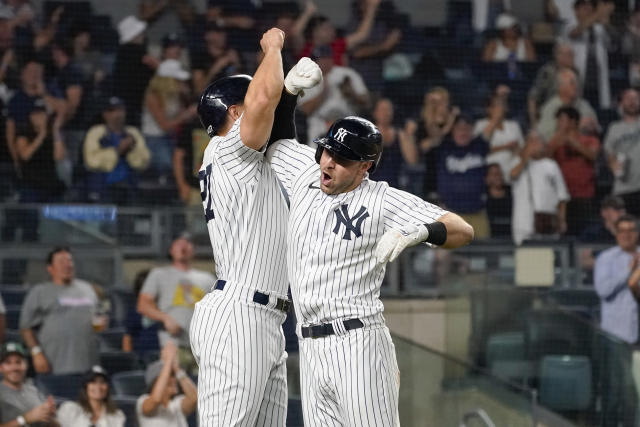 Gallo's 1st homer in pinstripes gives Yanks 5-3 win