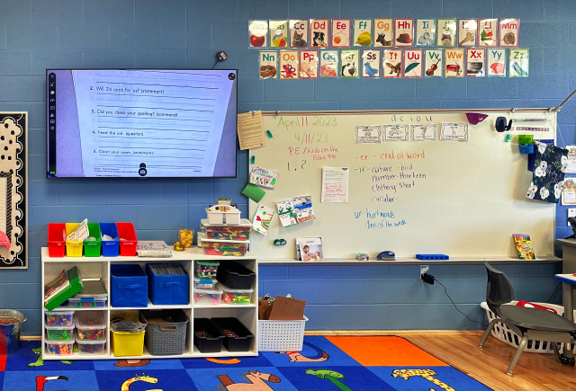 A children's classroom.