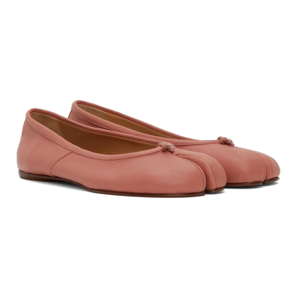 17) Pink Tabi Ballerina Flats