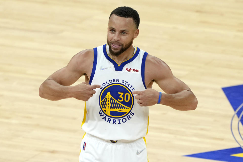Stephen Curry seems like a must in DFS lineups for Game 1 of the NBA Finals. (Photo by Thearon W. Henderson/Getty Images)