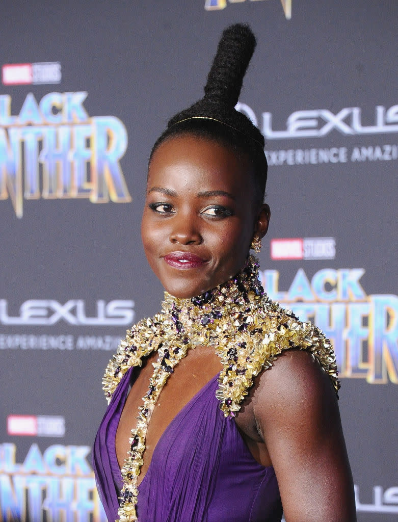 La actriz Lupita Nyong'o, participante en la película.