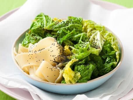 <strong>Get the <a href="http://www.huffingtonpost.com/2011/10/27/hungarian-cabbage-and-egg_n_1057120.html">Hungarian Cabbage and Egg Noodles</a> recipe</strong>