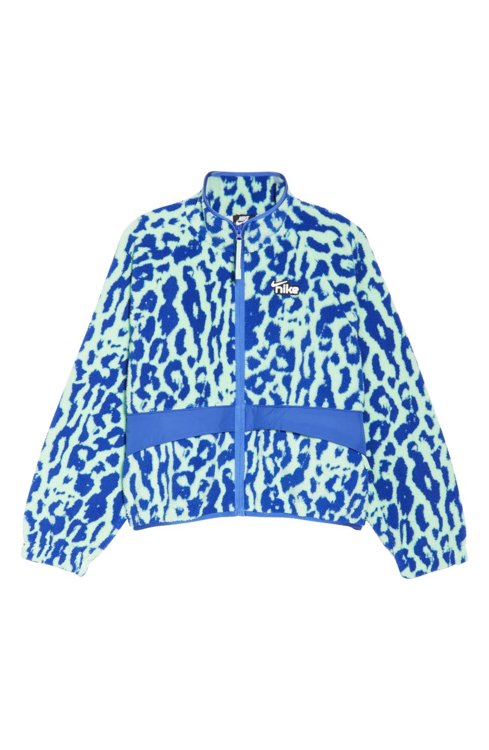 Sportswear Animal Print Fleece Jacket