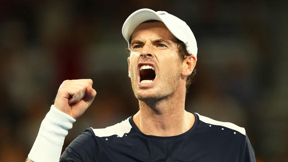 Murray’s fighting display left the tennis world in awe. Pic: Getty