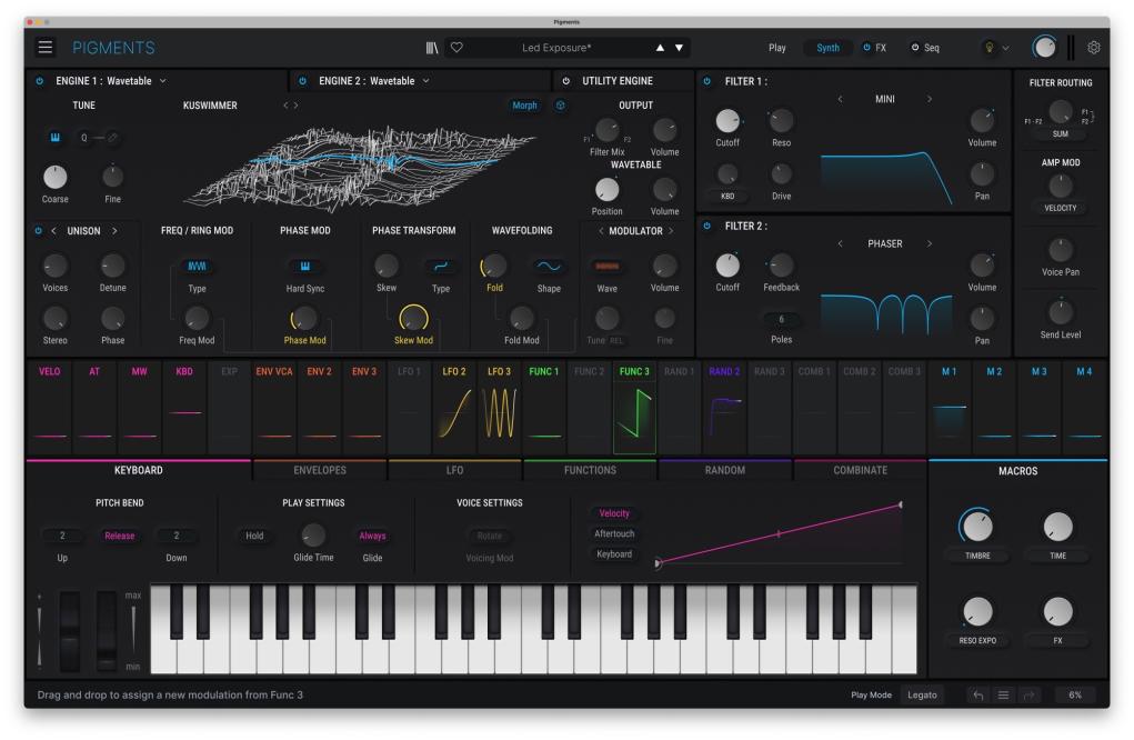 Arturia's Pigments 4 adds new effects and a simplified interface