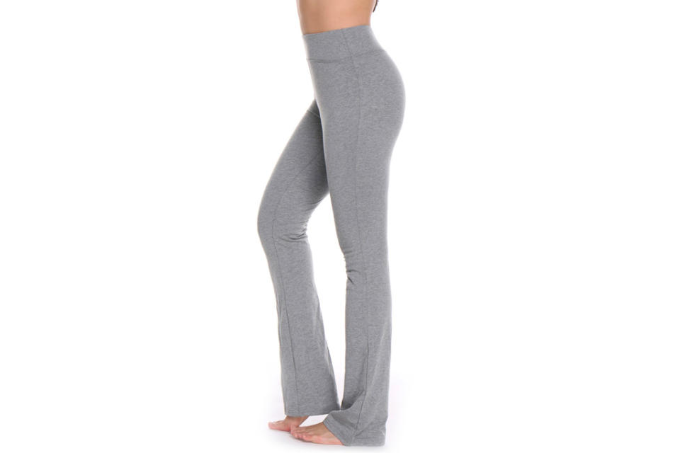 yoga pants, gray