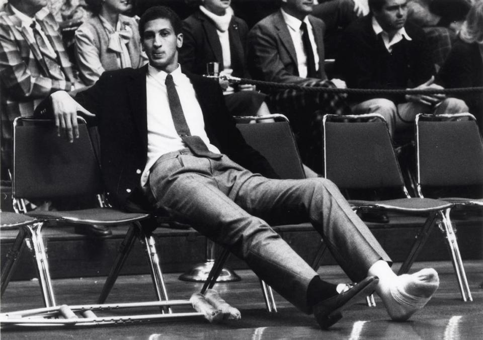 Leg injuries sidelined Sam Bowie for two full seasons during his Kentucky Wildcats basketball career (1979-84).