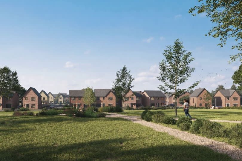 CGI of how the new Kellen Homes housing development could look in Castleton, Rochdale