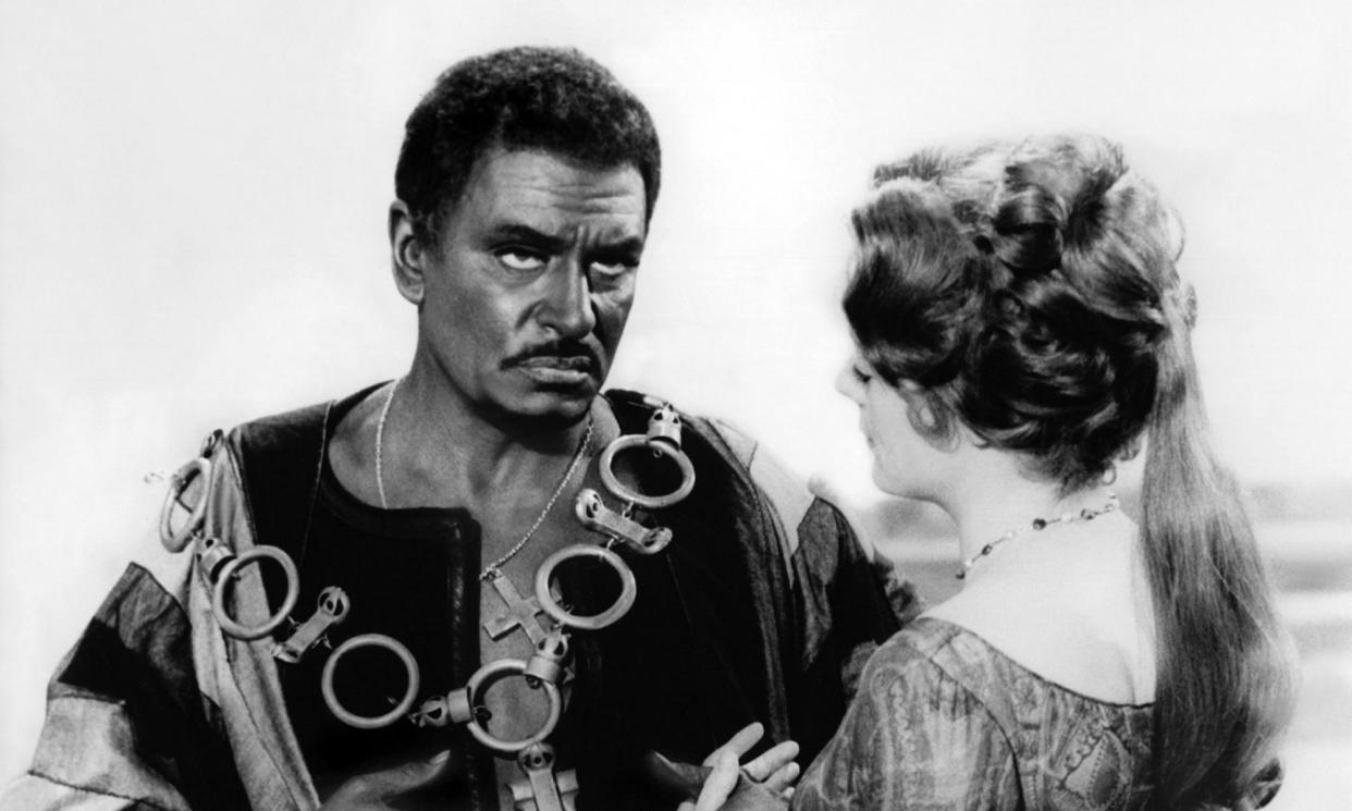 <span>Laurence Olivier as Othello and Maggie Smith as Desdemona in the 1965 film Othello. </span><span>Photograph: Cinetext Bildarchiv/Warner Bros/Allstar</span>