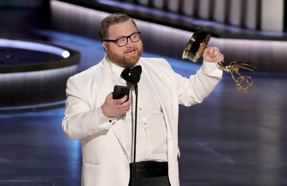 Paul Walter Hauser at the Emmy Awards credit:Bang Showbiz