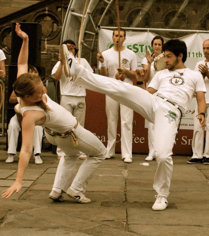 Northwich Guardian: Performers from Capoeira Extravaganza 