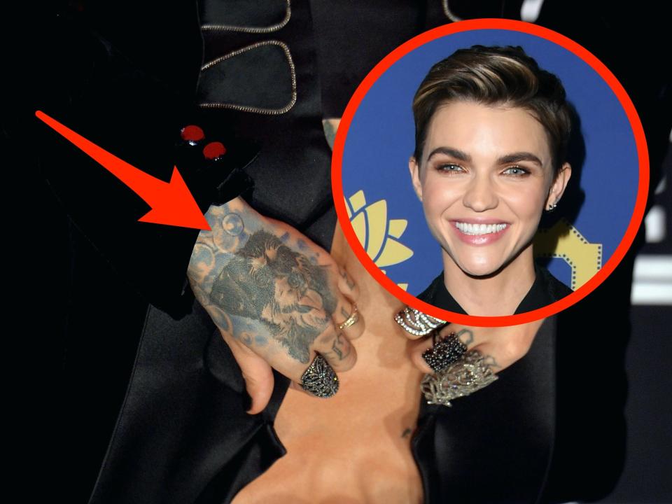 ruby rose tattoo