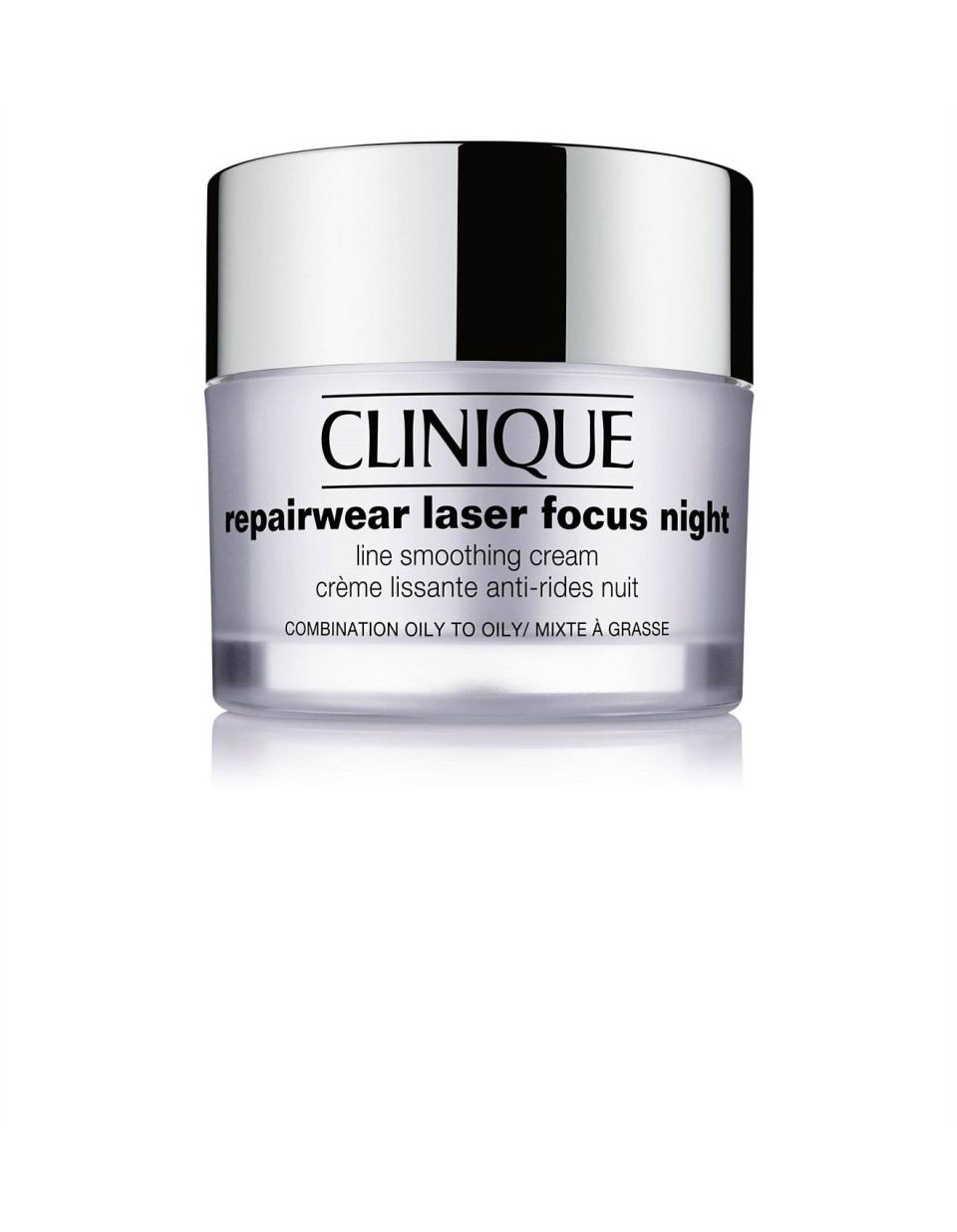 5) Repairwear Laser Focus Night Line Smoothing Cream for Combination Oily to Oily Skin