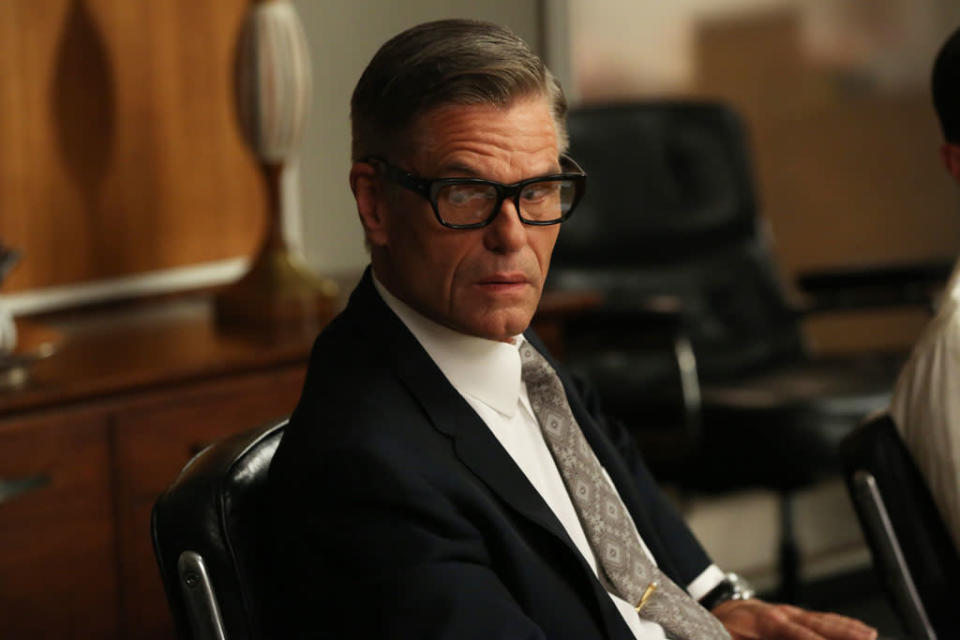 Jim Cutler (Harry Hamlin) in the "Mad Men" episode, "A Tale of Two Cities."