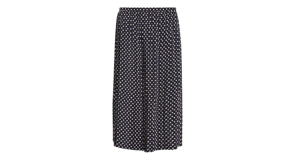 Gerard Darel Lavinia Polka Dot Pleated Skirt