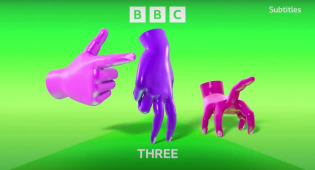 BBC Three's new on-screen idents (Photo: BBC)