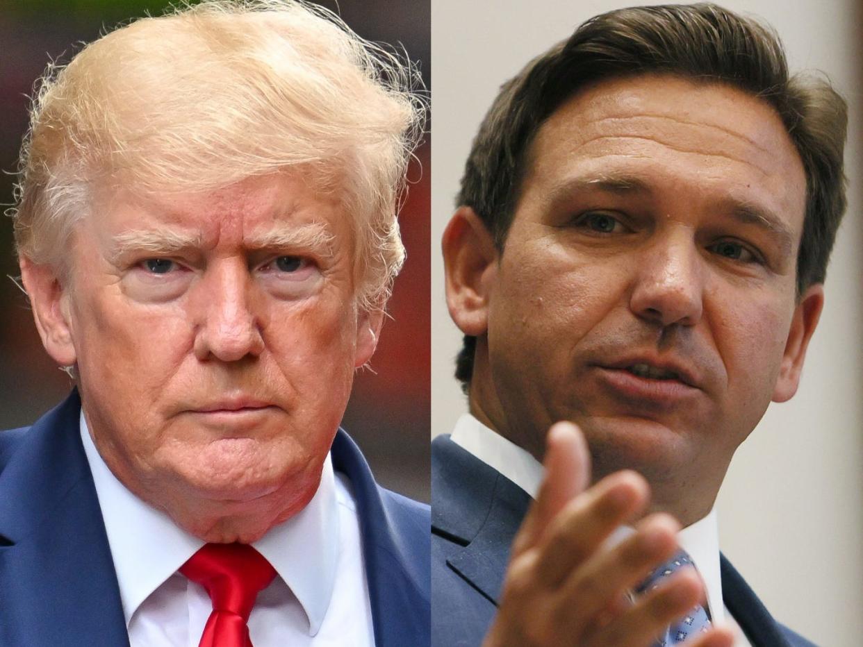 Former President Donald Trump and Florida Gov. Ron DeSantis are the most-talked about Republicans in the US.