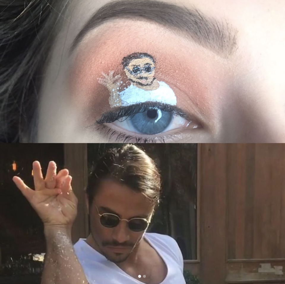 Meme eye makeup is the latest hilarious trend taking over social media, and it's bound to give you a laugh.