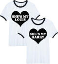 <p>Whether you both have a secret love for One Direction or were openly screaming your hearts together out at their last concert your gal pal will love these. <i><a href="http://fresh-tops.com/louis-and-harry-best-friend-black-and-white-ringer-t-shirt/" rel="nofollow noopener" target="_blank" data-ylk="slk:[Fresh Tops, £30]" class="link rapid-noclick-resp">[Fresh Tops, £30]</a></i></p>
