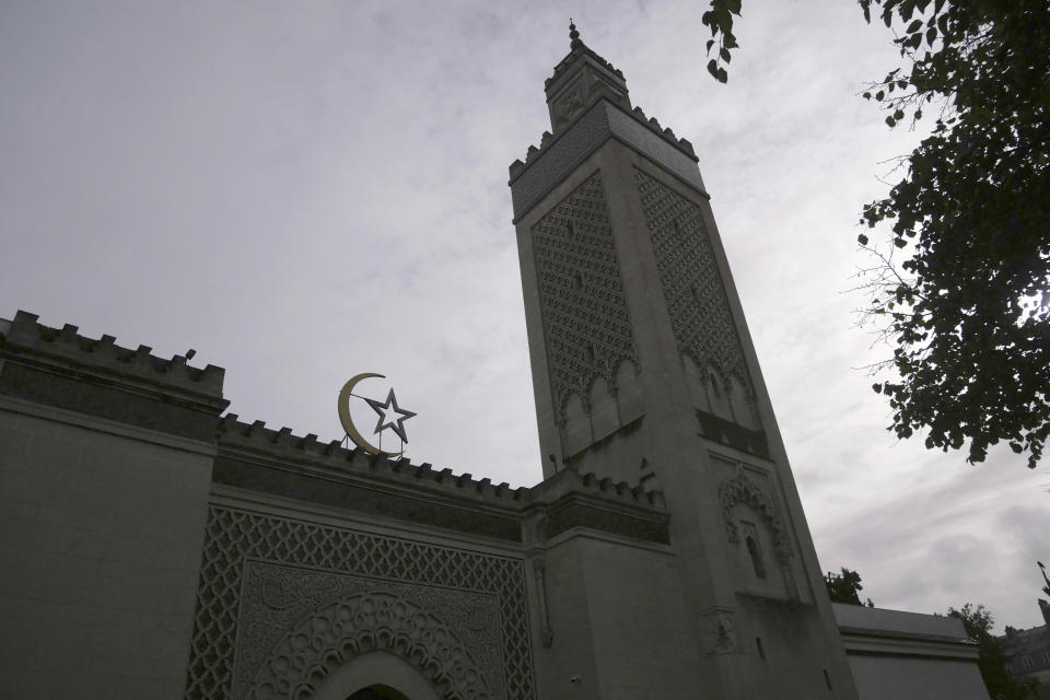 FILE - A view of the Paris Mosque is on Oct. 29, 2021. The French government on Saturday, Feb. 5, 2022, forged ahead with efforts to reshape Islam in France and rid it of extremism, introducing a new body made up of clergy and laymen — and women — to help lead the largest Muslim community in western Europe. (AP Photo/Thibault Camus, File)