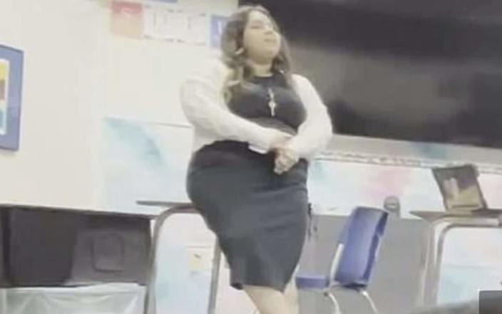Natally Garcia 'encouraged' her charges to fight against each other at Kimbrough Middle School, in Mesquite, Texas - NBCDWF