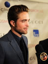 Robert Pattinson chats with reporters at the New York premiere of "Cosmopolis" on August 13, 2012.