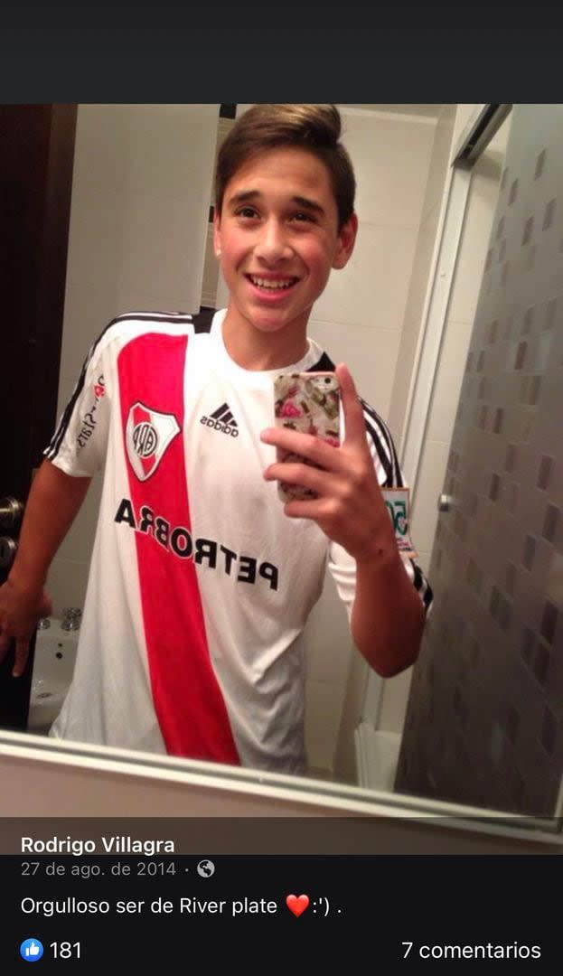 Rodrigo Villagra es hincha FANÁTICO de River Plate.