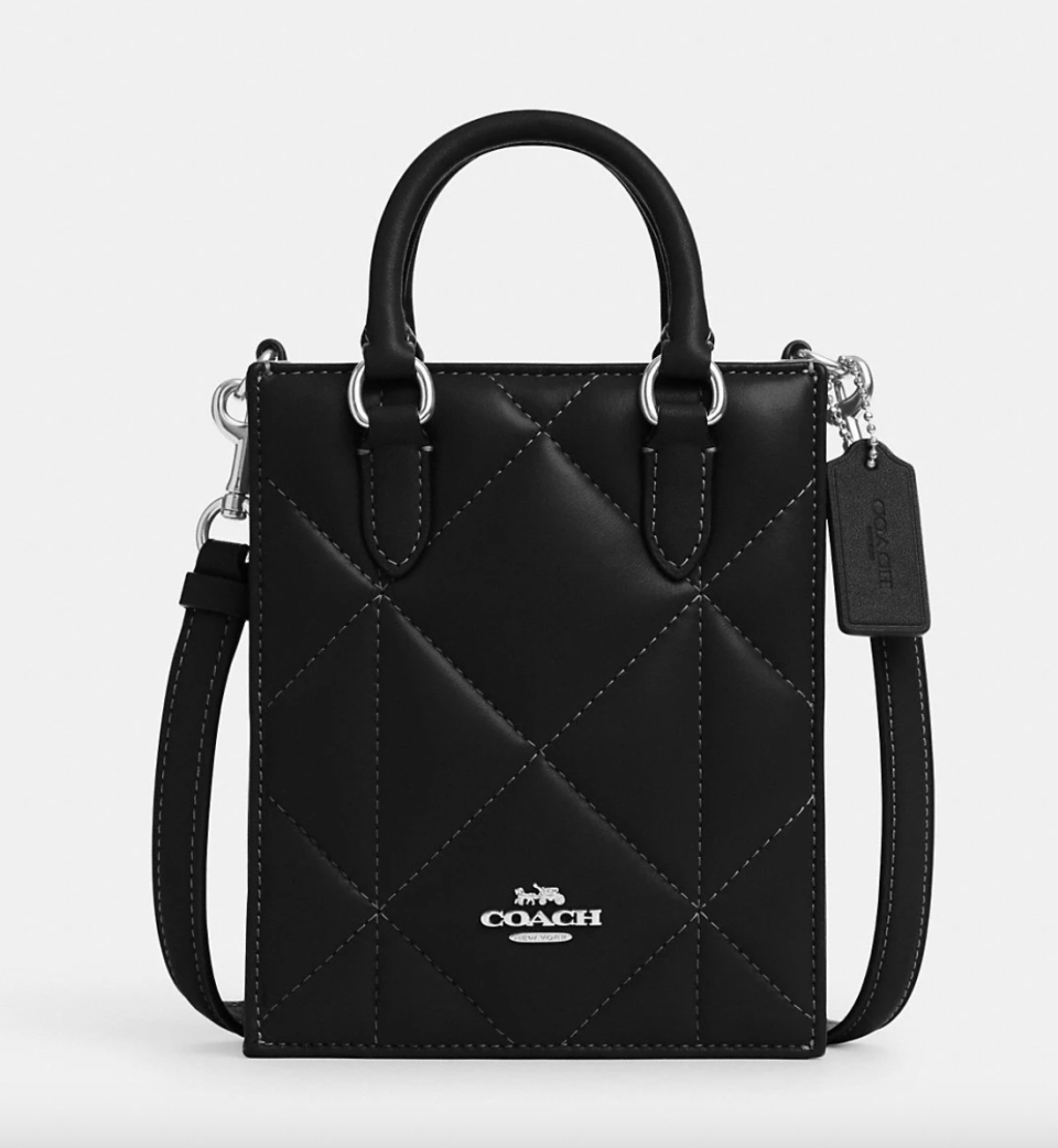 North South Mini Tote with Puffy Diamond Quilting (photo via Coach Outlet)