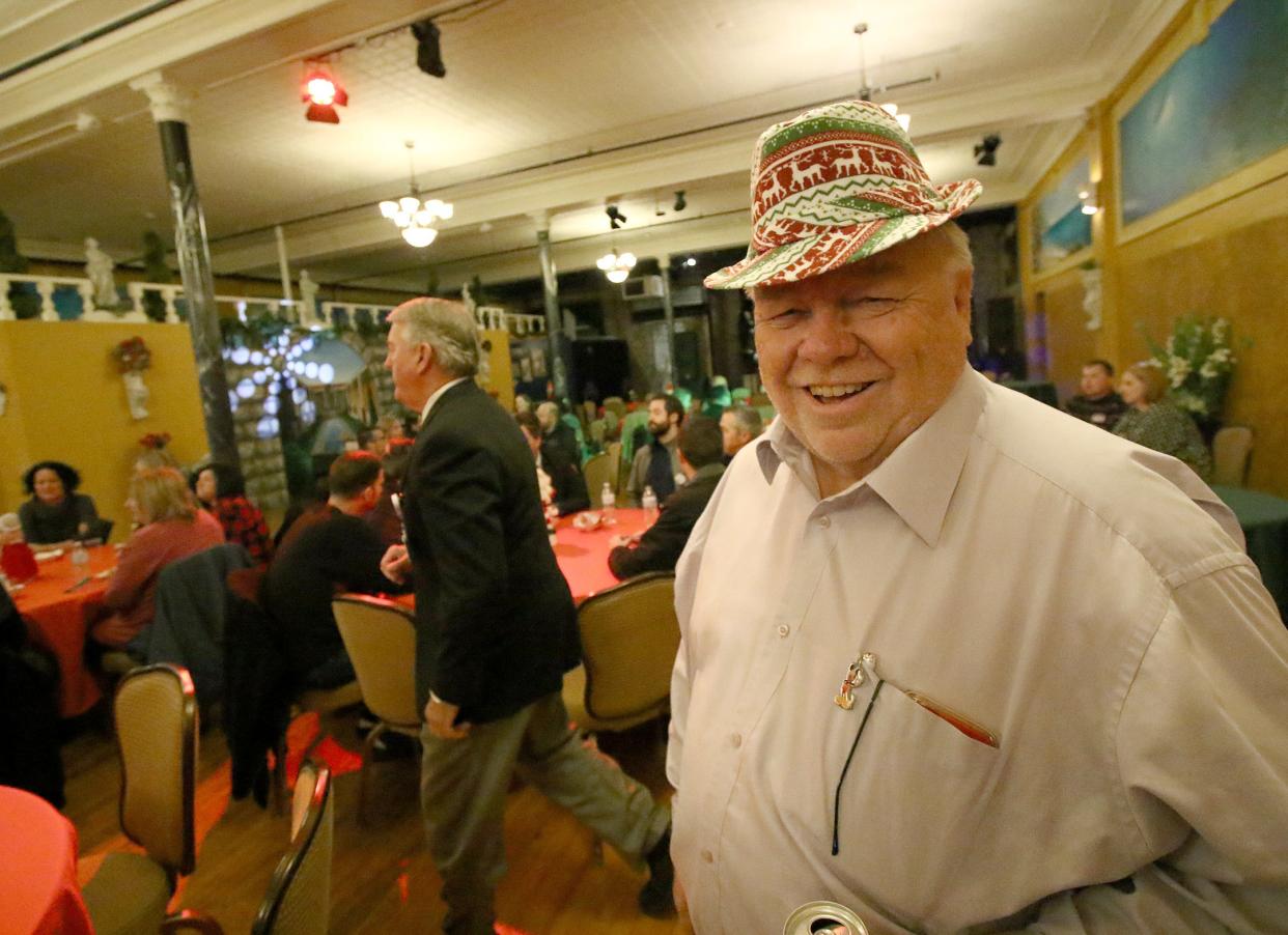 Alliance Area Chamber of Commerce President Mark Locke donned a festive hat Thursday, Dec. 1, 2022, during the 2022 Alliance Chamber of Commerce Christmas Party held at the Jupiter Event Center on East Main Street.