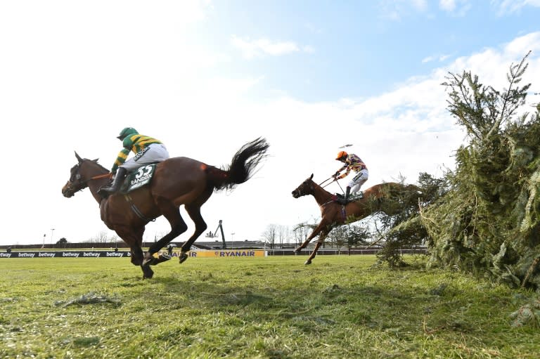 The Grand National remains an iconic race despite changes to it Henry de Bromhead trainer of 2021 winner Minella Times (L) told AFP (PETER POWELL)