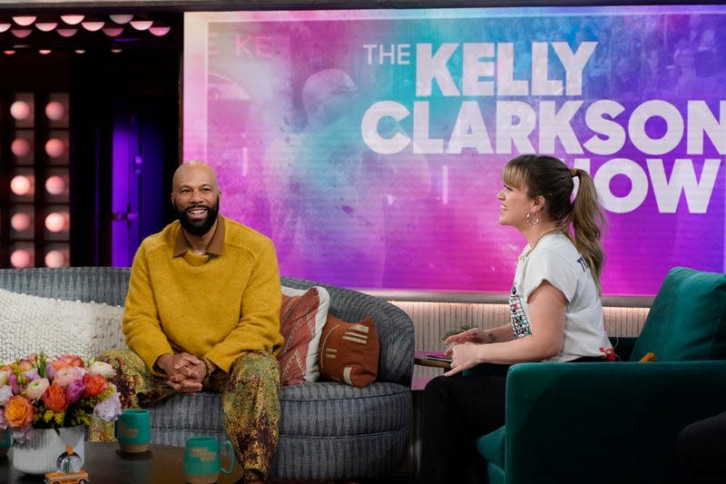 THE KELLY CLARKSON SHOW — Pictured: (l-r) Common, Kelly Clarkson