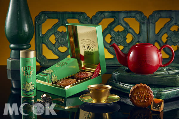 TWG Tea蓮花玉茶茗茶月餅禮盒 (圖／TWG Tea)