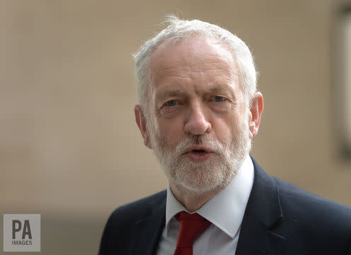 <span class="caption">Look into my eyes.</span> <span class="attribution"><a class="link " href="https://www.paimages.co.uk/search-results/fluid/?q=Jeremy%20Corbyn&amber_border=1&category=A,S,E&fields_0=all&fields_1=all&green_border=1&imagesonly=1&orientation=both&red_border=1&words_0=all&words_1=all" rel="nofollow noopener" target="_blank" data-ylk="slk:Ben Stevens/PA Wire/PA Images;elm:context_link;itc:0;sec:content-canvas">Ben Stevens/PA Wire/PA Images</a></span>
