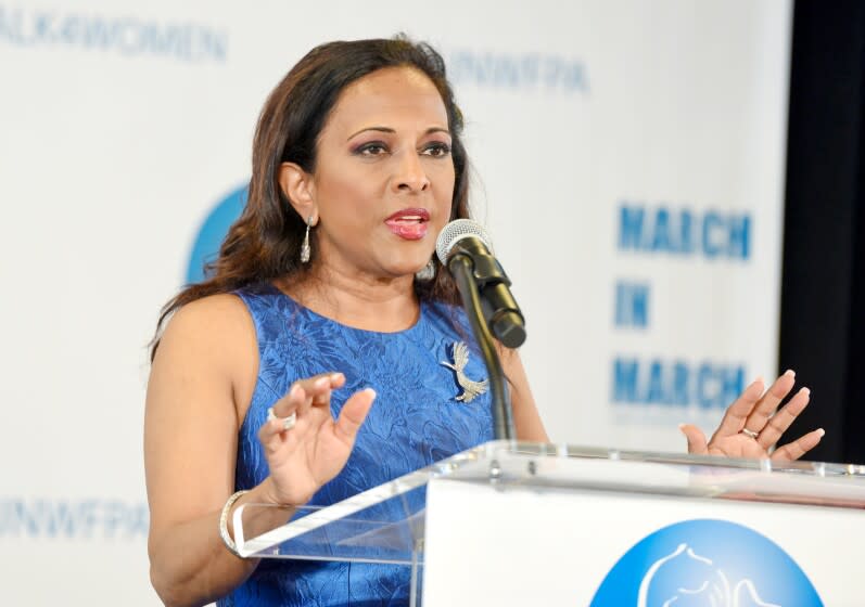 Uma Pemmaraju attends The United Nations Women for Peace Association's Annual Awards Luncheon in New York City.