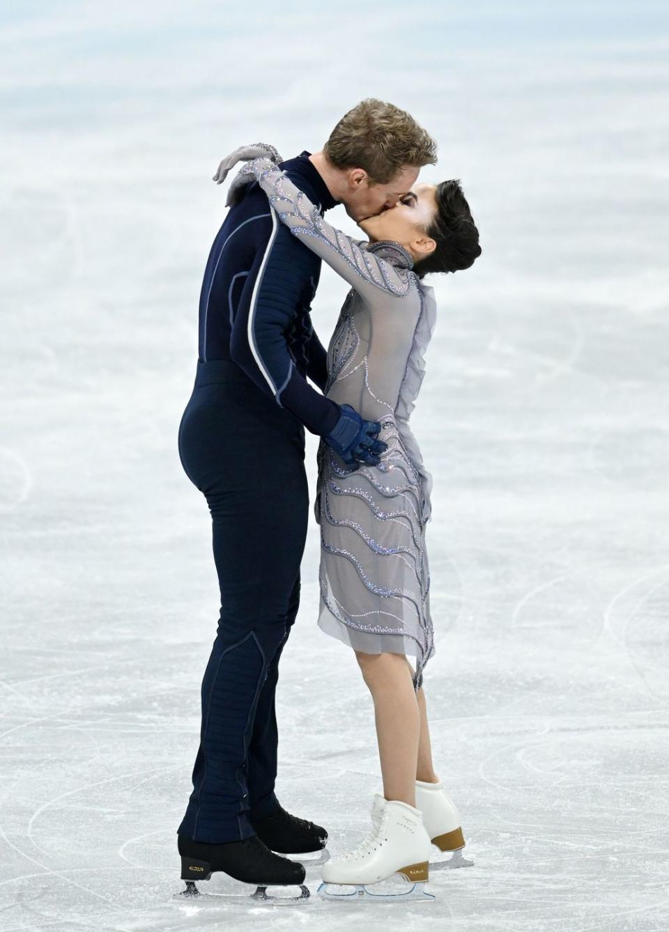 Madison Chock and Evan Bates, 2022 Figure Skating Team Event Silver