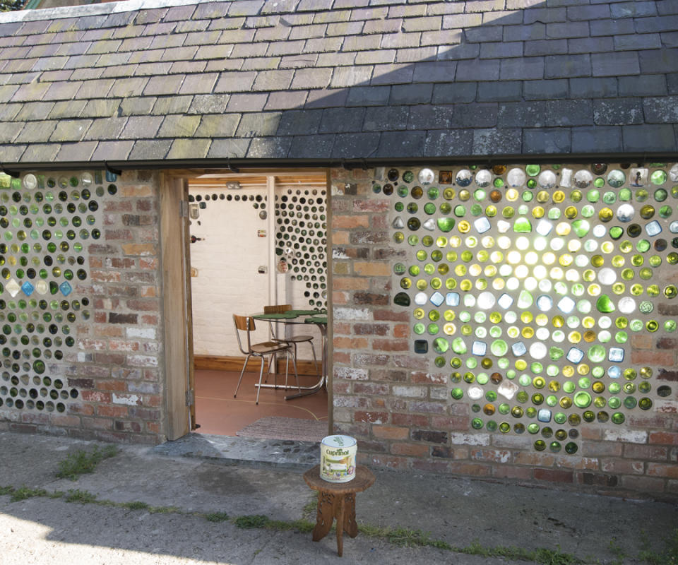 <p>ECO:<br>Bottle Shed – owned by Lauretta and Philip Denton in Scarborough (Picture: Shed of the Year) </p>